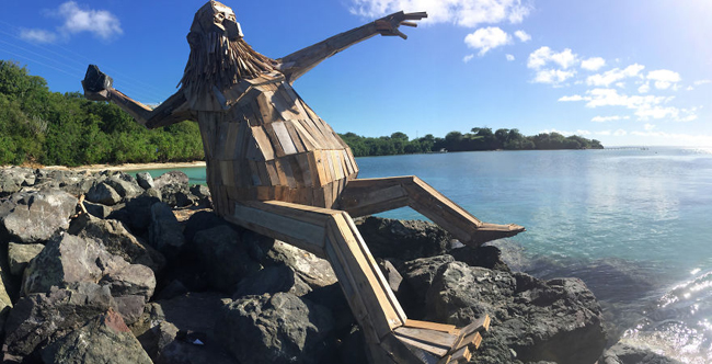 I Create Giant Sculptures From Scrap Wood